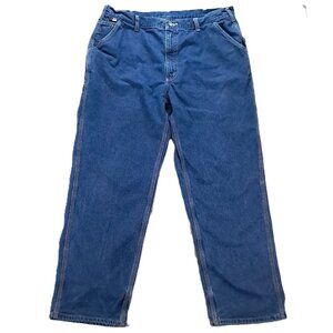 Carhartt FR Flame Resistant Carpenter Jean Men 42x32, Tag 42x34 FRB13 DNM Work